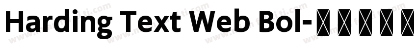 Harding Text Web Bol字体转换